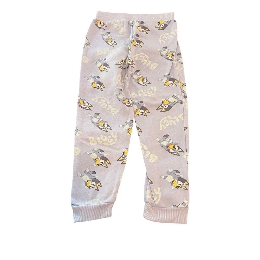 Bluey‎ Girls Boys Fleece Hoodie and Joggers Tracksuit Set Light Blue Size 6